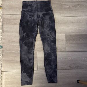 lululemon athletica Black Tie-Dye Leggings